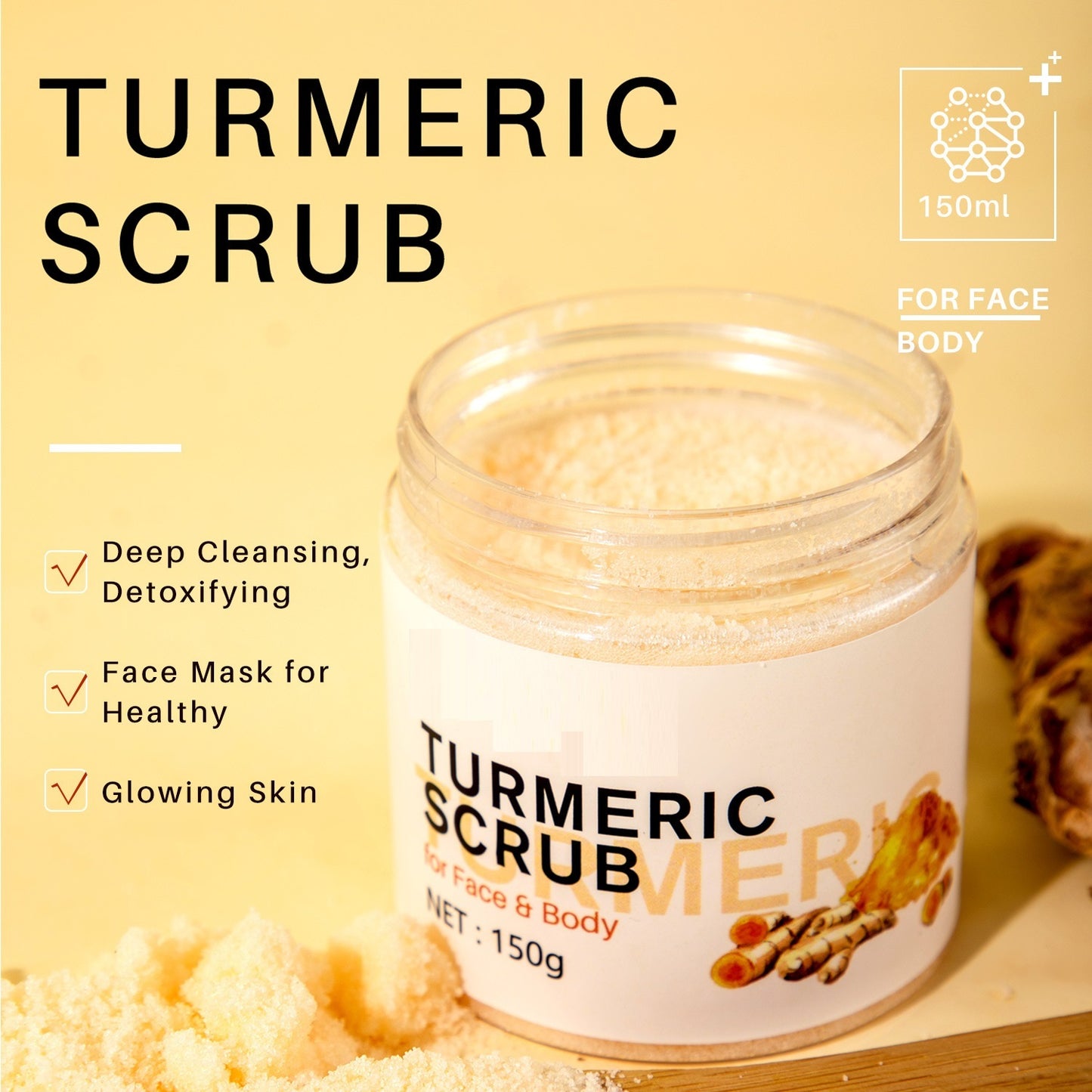 Turmeric Scrub Softens Horny Body Care - Tech It Up Enterprise