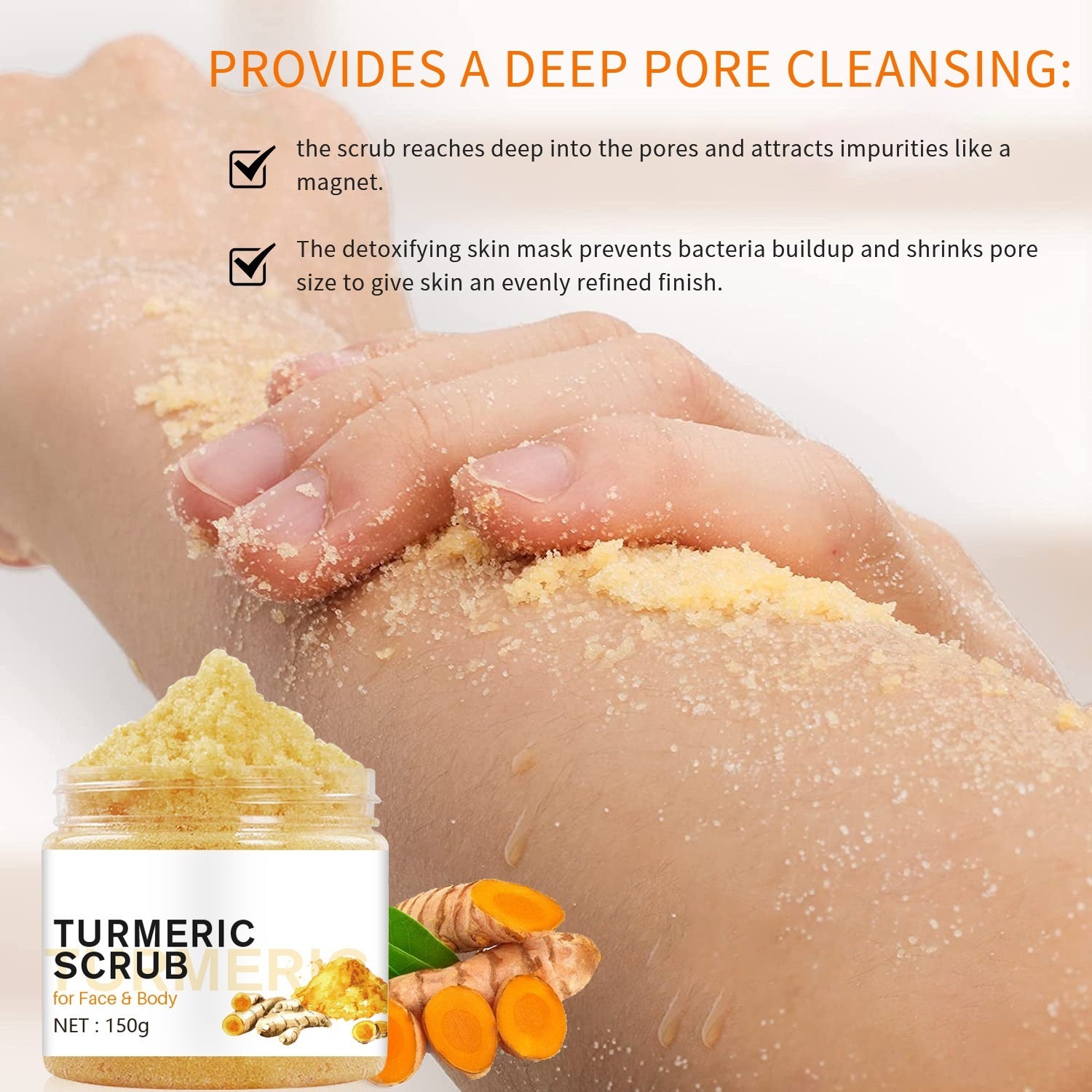 Turmeric Scrub Softens Horny Body Care - Tech It Up Enterprise