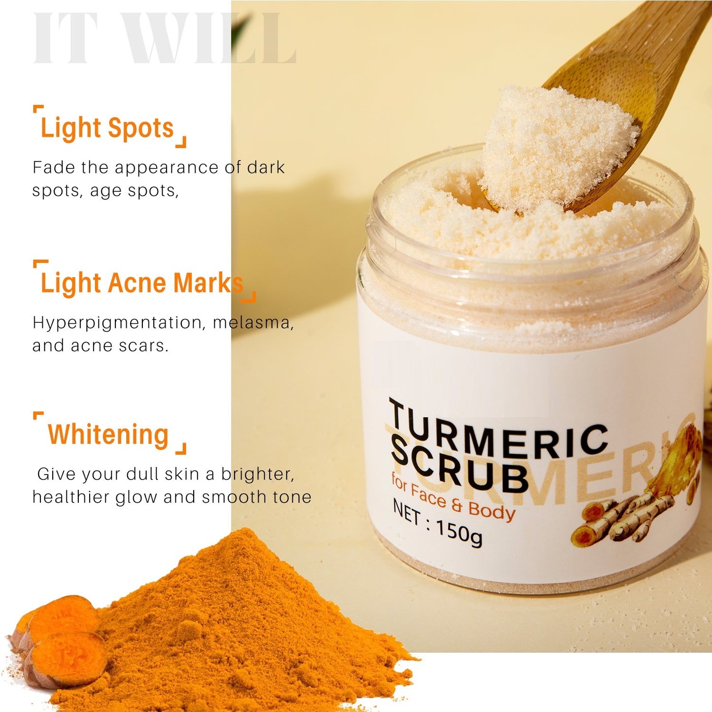 Turmeric Scrub Softens Horny Body Care - Tech It Up Enterprise